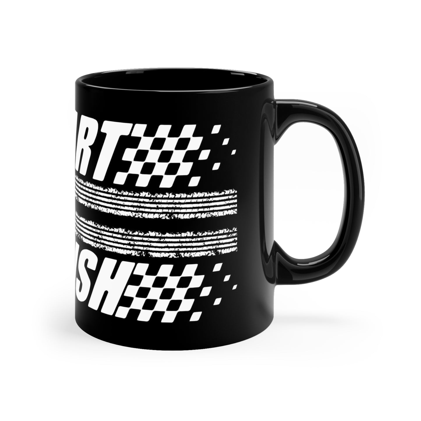 F1 BLACK "FINISH LINE" Coffee Cup