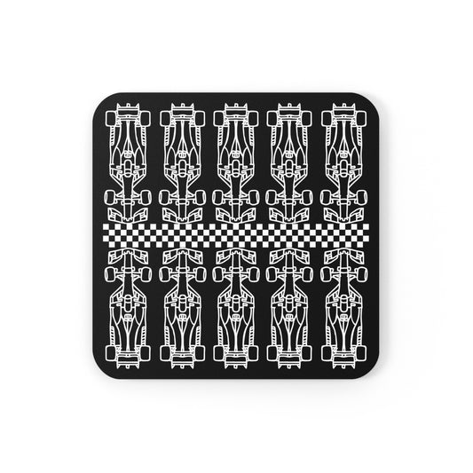 F1 BLACK "RACE" Coasters