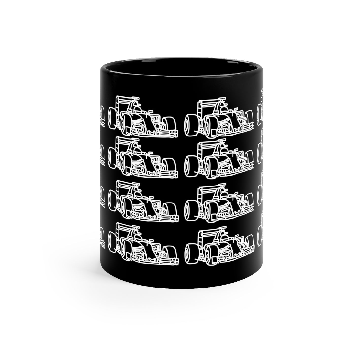 F1 BLACK "CAR" Coffee Cup