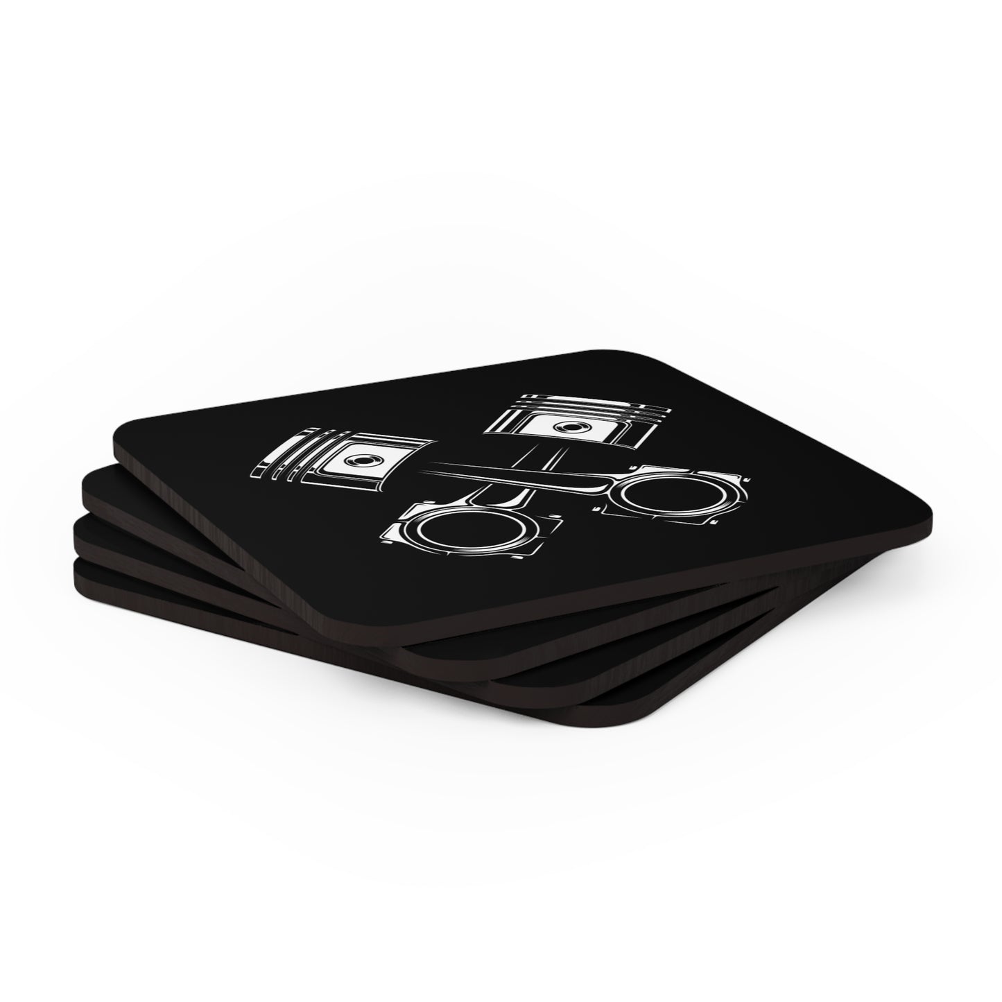 F1 BLACK "PISTONS" Coasters