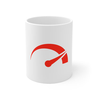 F1 WHITE "HIGH REV" Coffee Cup