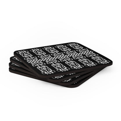 F1 BLACK "RACE" Coasters