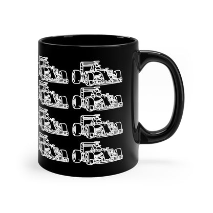 F1 BLACK "CAR" Coffee Cup