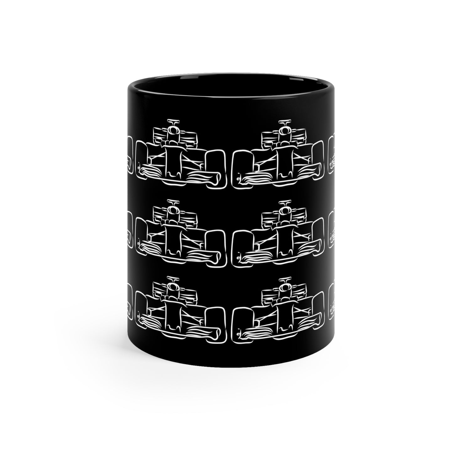 F1 BLACK "FRONT" Coffee Cup