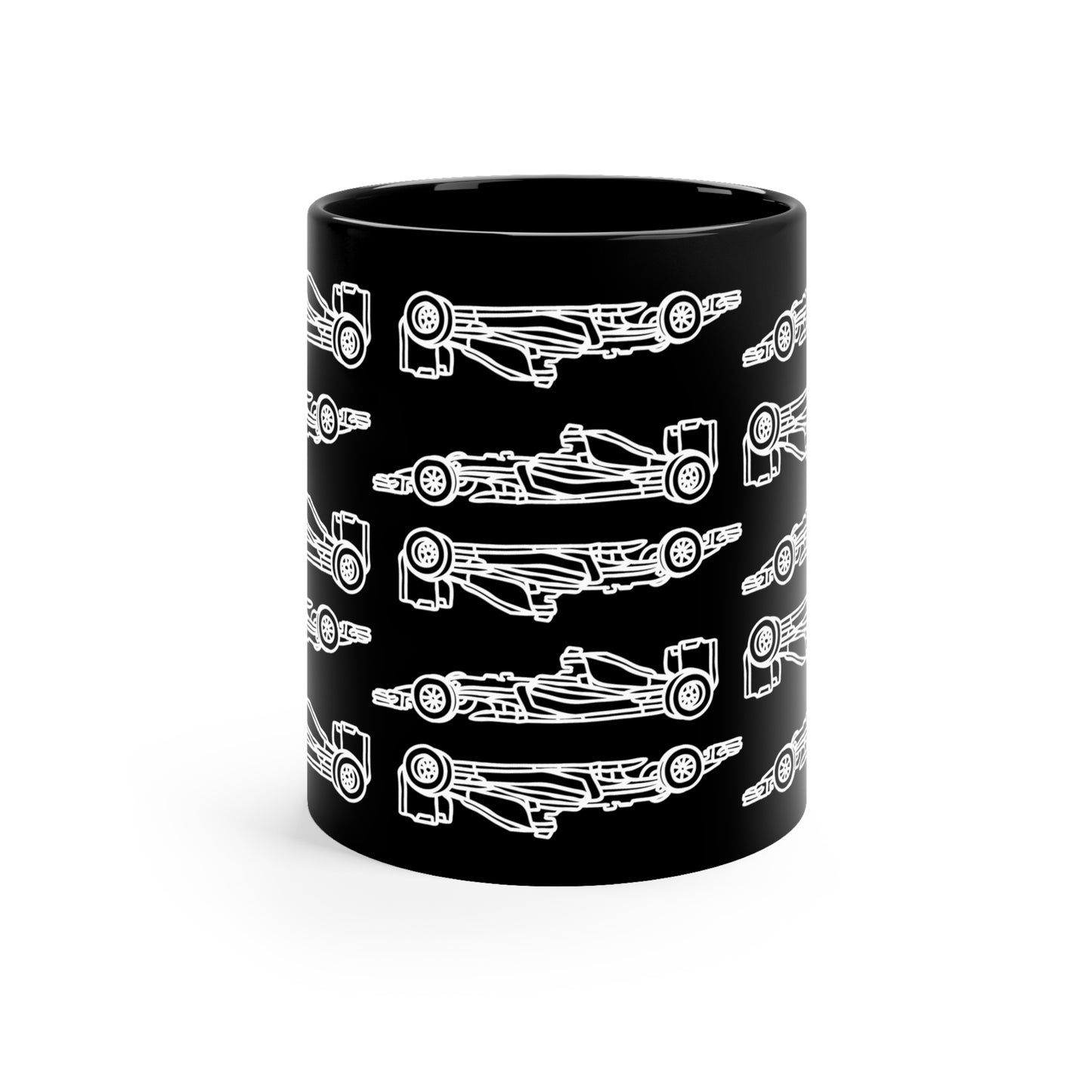 F1 BLACK "INVERTED CARS" Coffee Cup