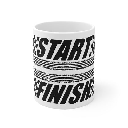 F1 WHITE "FINISH LINE" Coffee Cup