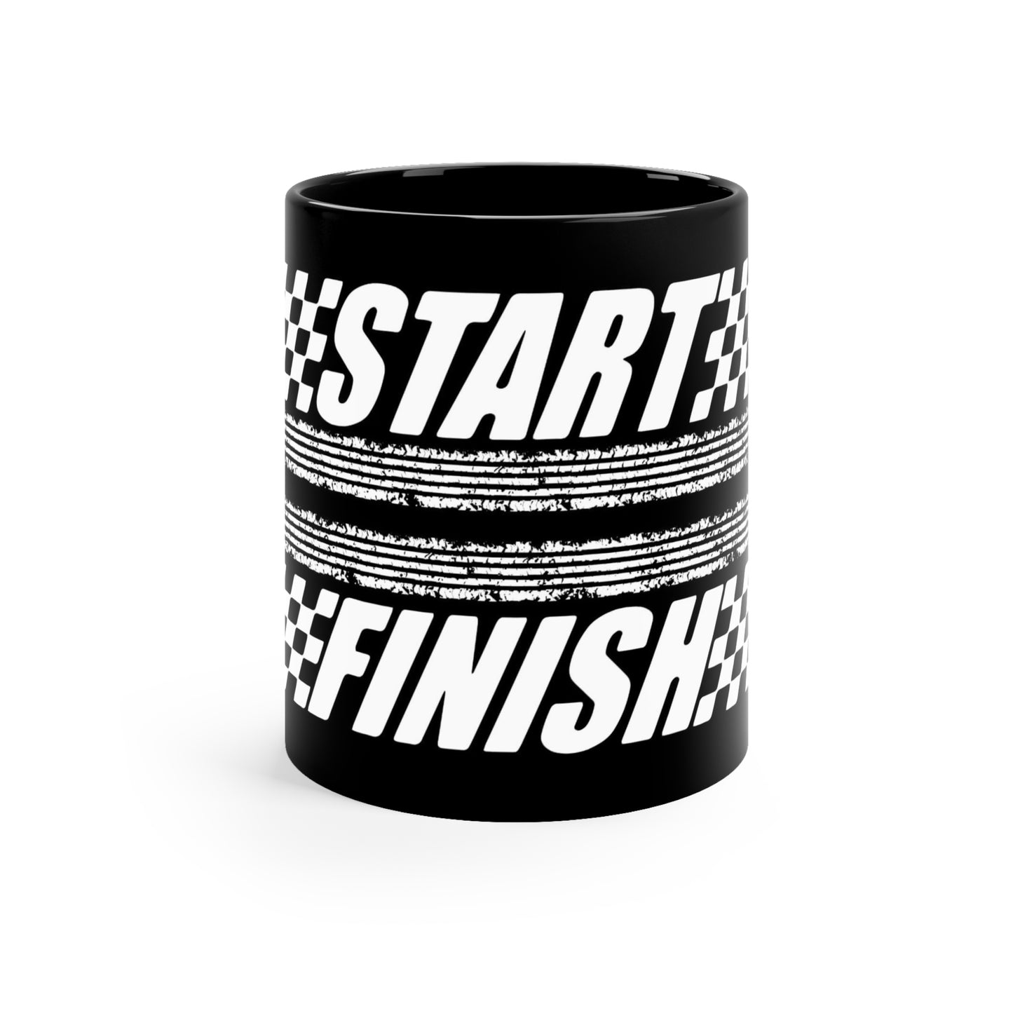 F1 BLACK "FINISH LINE" Coffee Cup