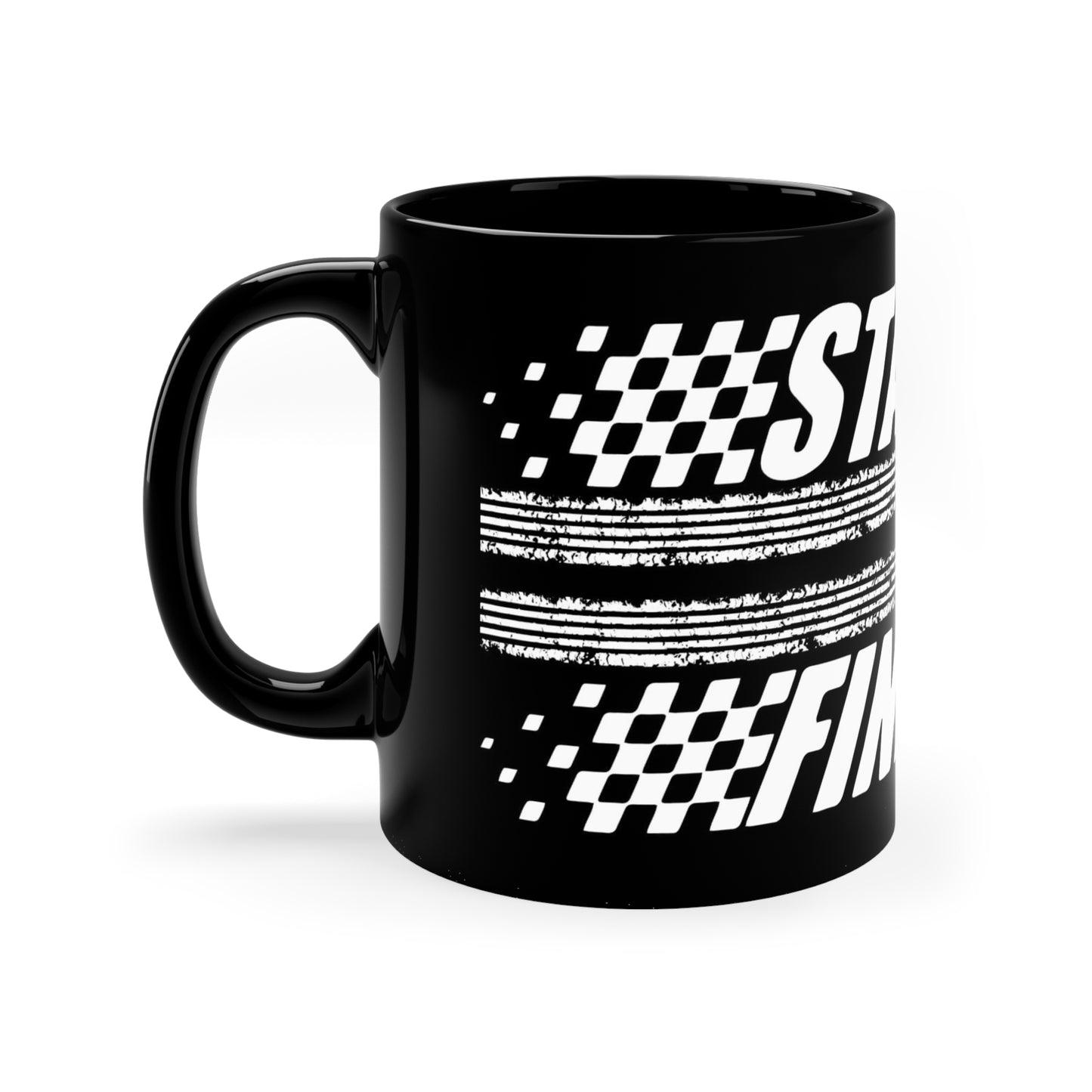 F1 BLACK "FINISH LINE" Coffee Cup