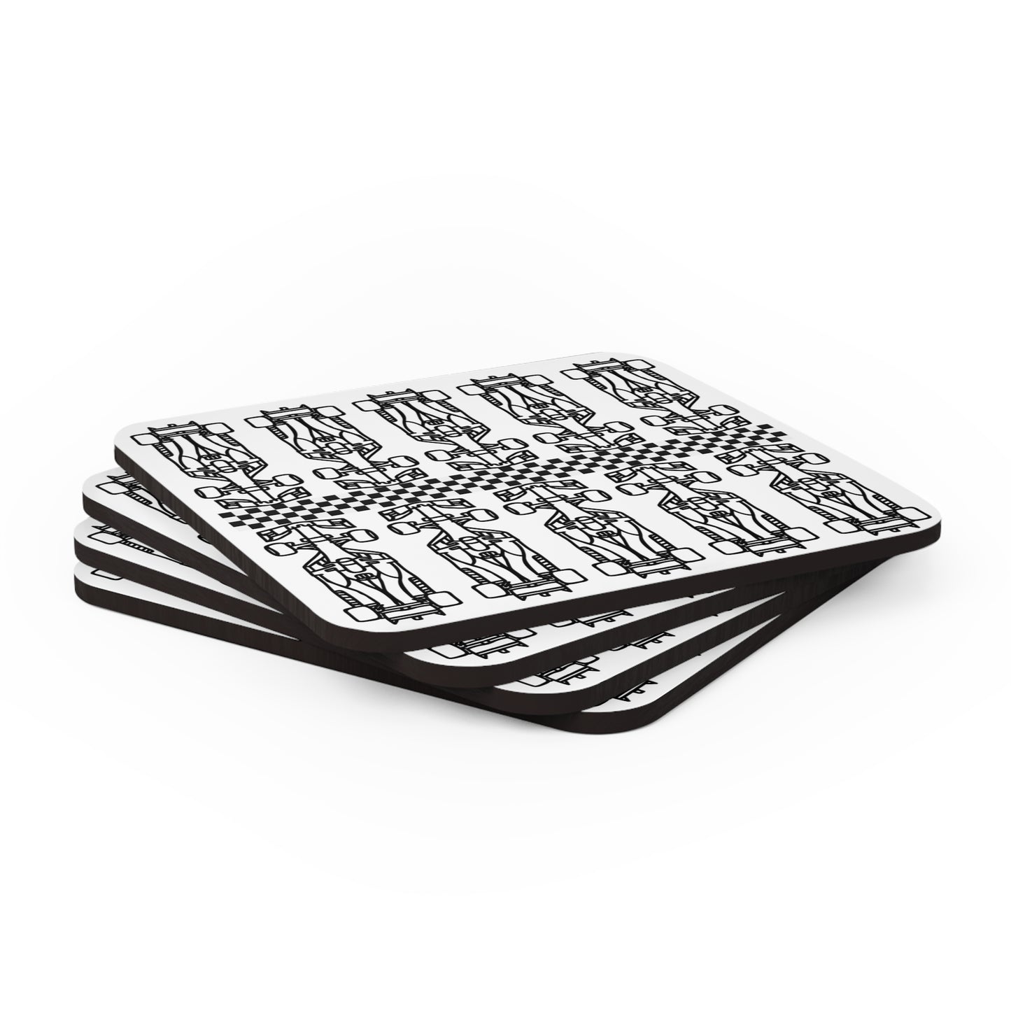 F1 WHITE "RACE" Coasters