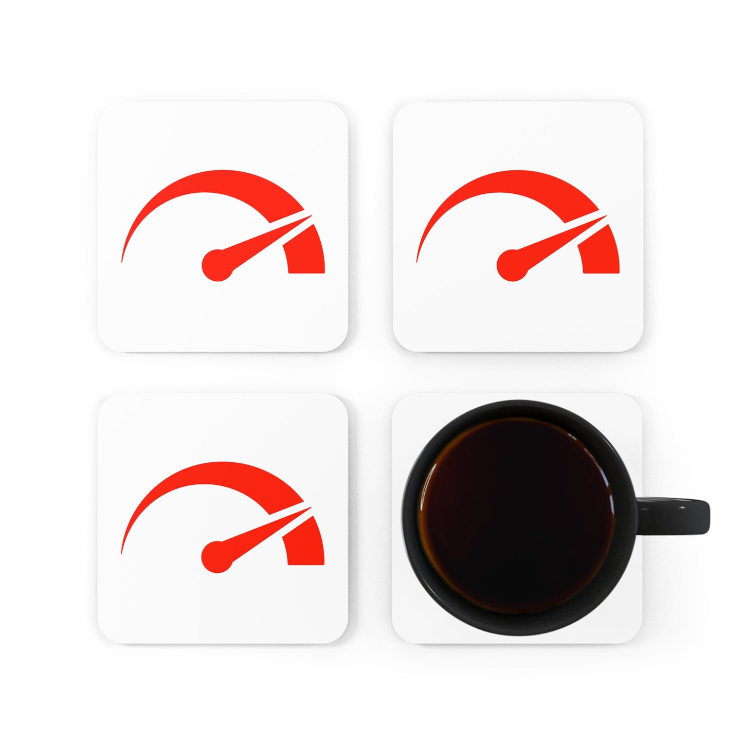 F1 WHITE "HIGH REV" Coasters