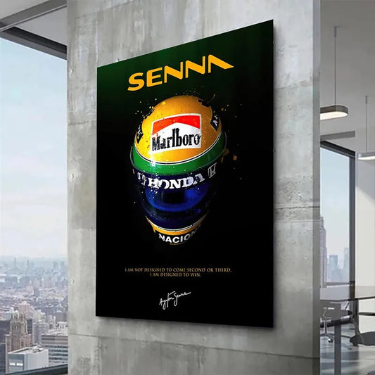 F1 "SENNAS HELMET" Poster